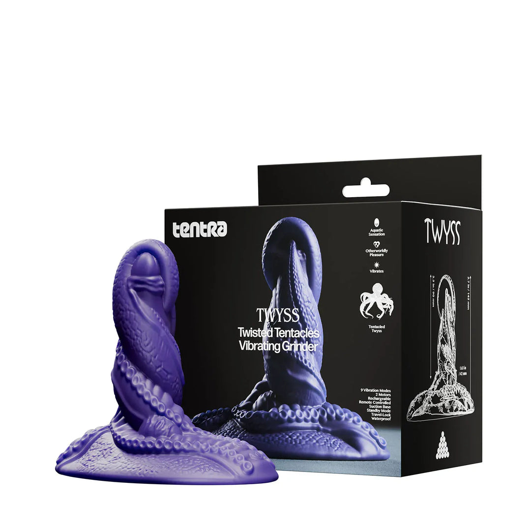 Tentra - TWYSS - Twisted Tentacles Vibrating Grinder - Purple