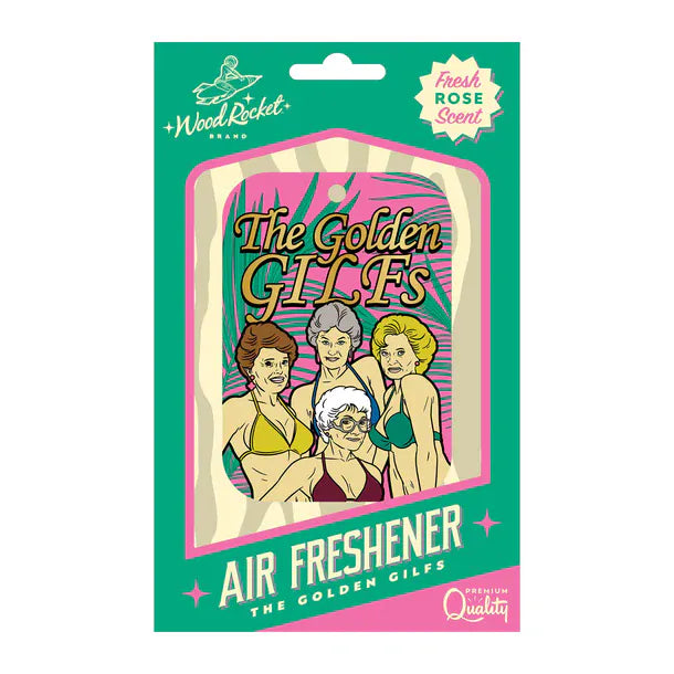 “Golden GILFs” Air Freshener – Fresh Rose Scent