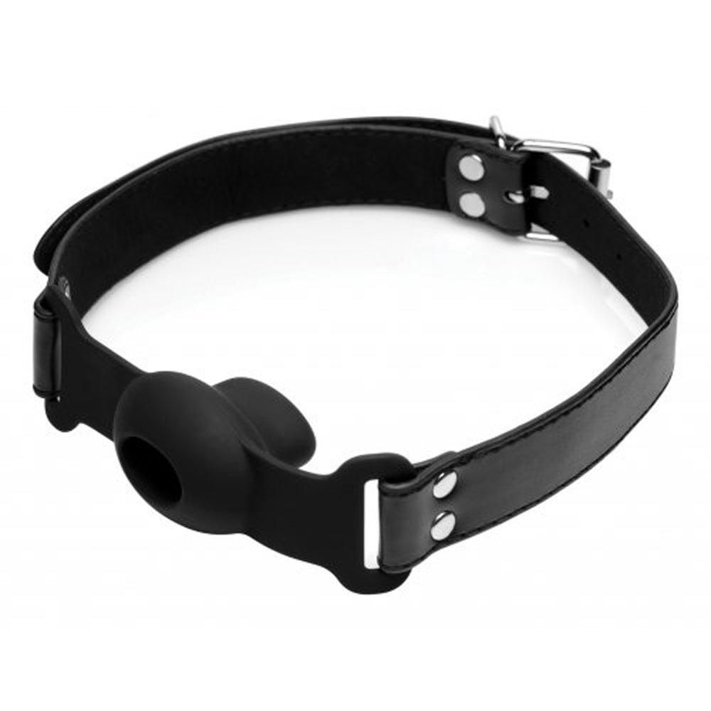 Strict Hollow Silicone Gag  *