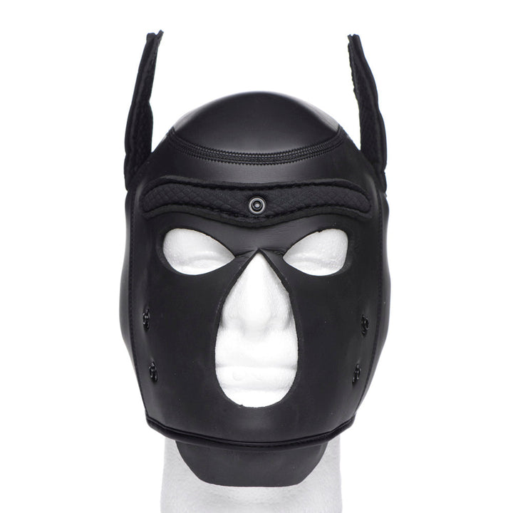 Spike Neoprene Puppy Hood - Black