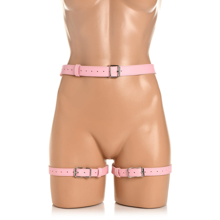 Bondage Harness W/ Bows - M/L - Pink