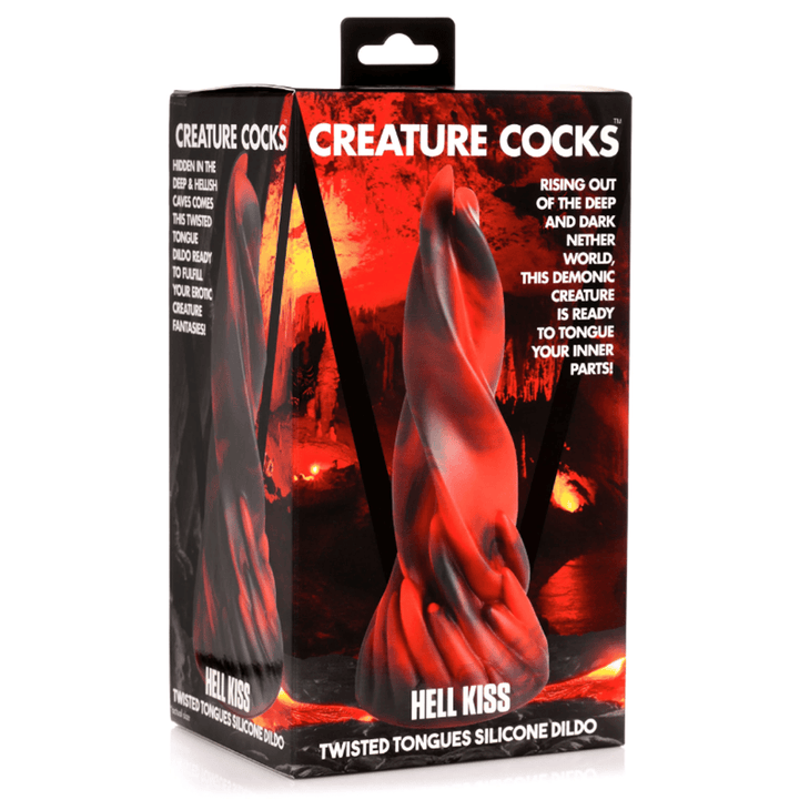 Hell Kiss Twisted Tongues Silicone Dildo