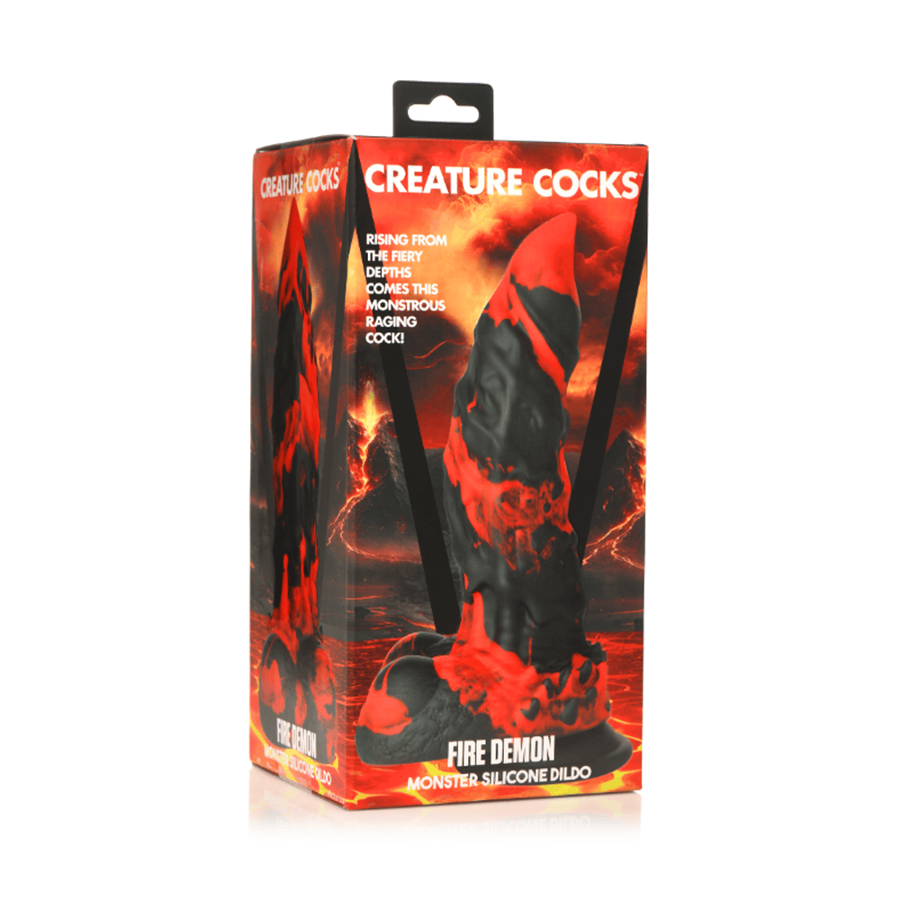 Fire Demon Monster Silicone Dildo