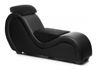 Master Series Kinky Couch Sex Chaise Lounge in Black