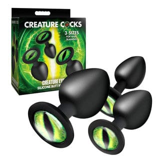 Creature Cock Eye Silicone Butt Plug Set