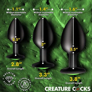 Creature Cock Eye Silicone Butt Plug Set