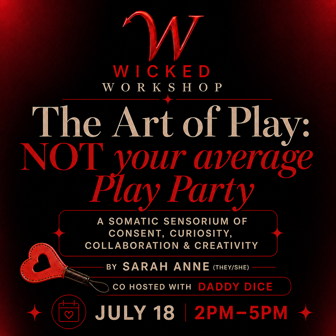 The Art of Play: NOT your average Play Party July 18, 2026