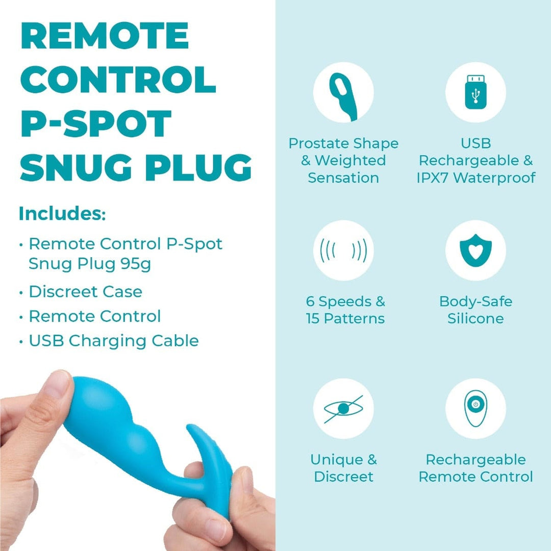 B-Vibe Remote Control P-Spot Snug Plug