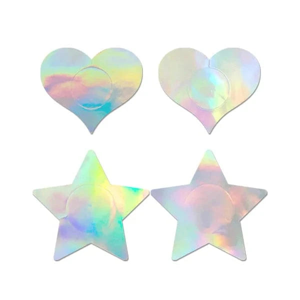 Fantasy Lingerie - Holographic Pasties 2Pc Set