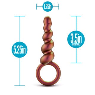 Anal Adventures Matrix Spiral Loop Plug in Copper