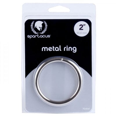 Spartacus - Seamless Stainless Ring - 2'' - Silver & Black