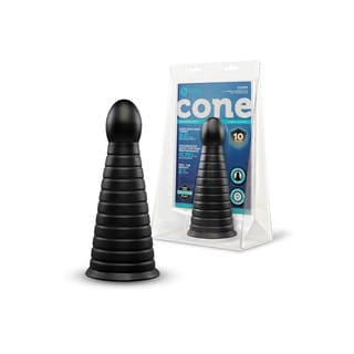 Cone 10" Tapered & Ribbed Dildo | B Vibe