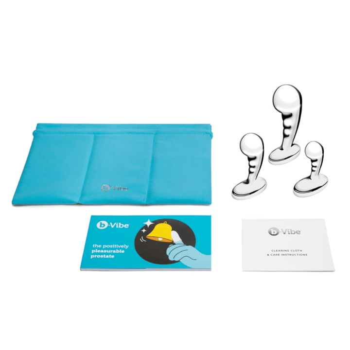 b-Vibe Stainless Steel P-Spot Training Set