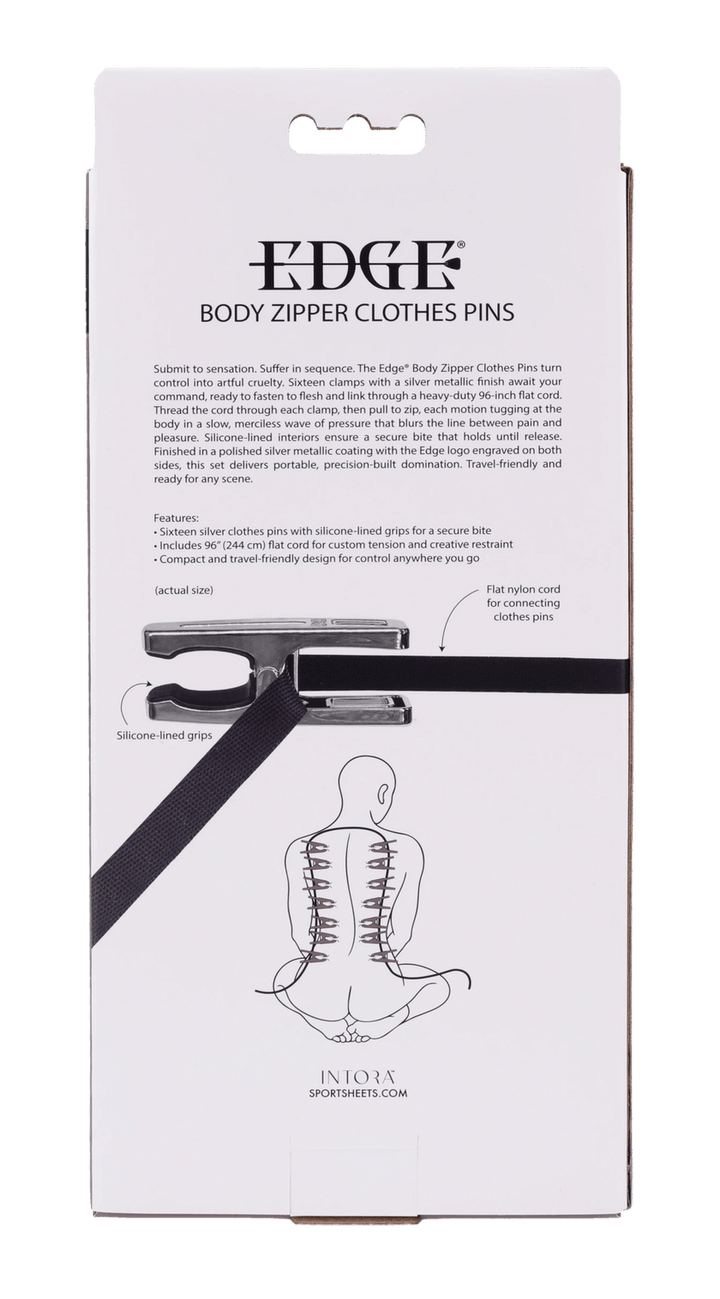 Edge Body Zipper Clothes Pins