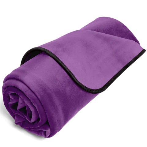 Liberator Fascinator Throw Purple Velvet  - Travel Size