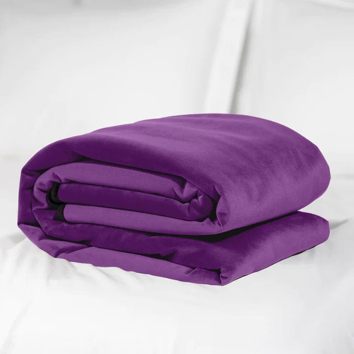 Liberator Fascinator Throw Purple Velvet  - Travel Size