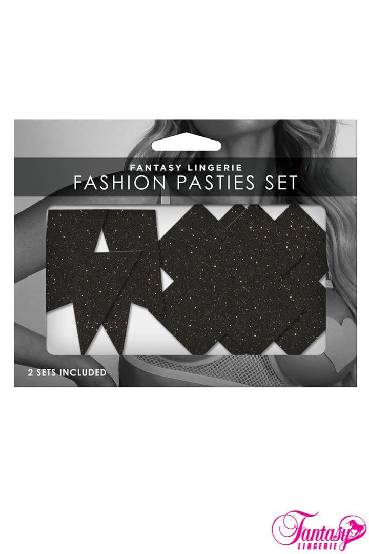 Fantasy Lingerie - Glitter Pasties 2PC Set