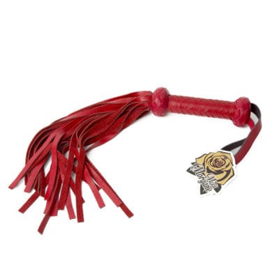 Miss Morgane Gold - Medium Red Leather Whip