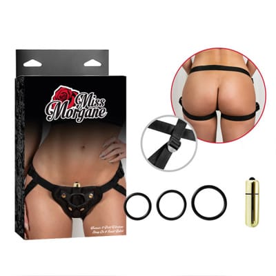 Miss Morgane - Strap-On & Small Bullet - Black