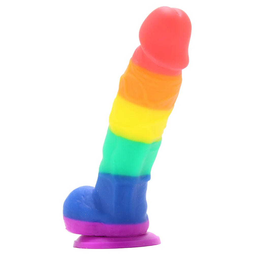 ns novelties Colours Pride Edition 5 Inch Silicone Dildo in Rainbow