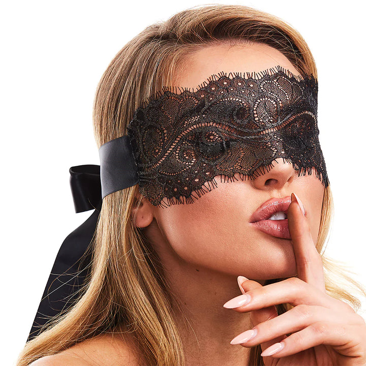 X-Gen Secret Kisses Boudoir Lace Blindfold