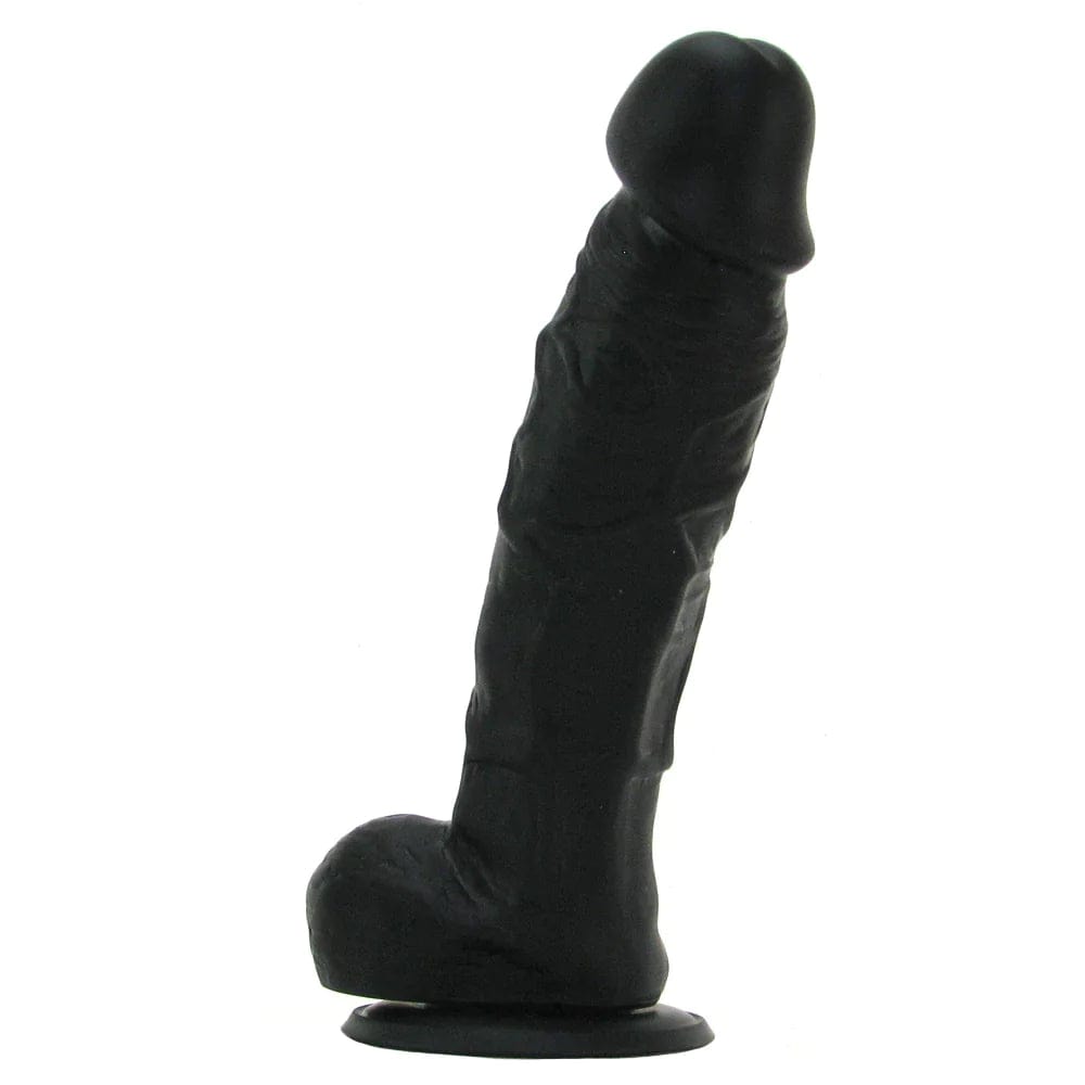 Colours Silicone Dildo in Black 5"