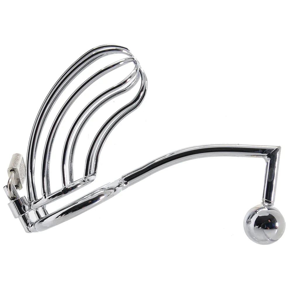Blue Line Cage with Anal Stimulator
