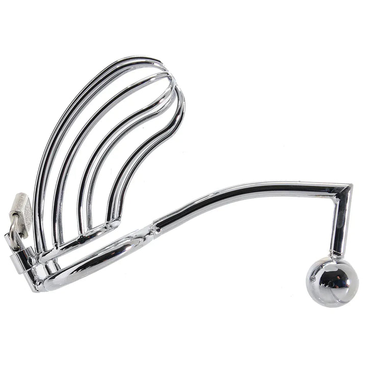 Blue Line Cage with Anal Stimulator