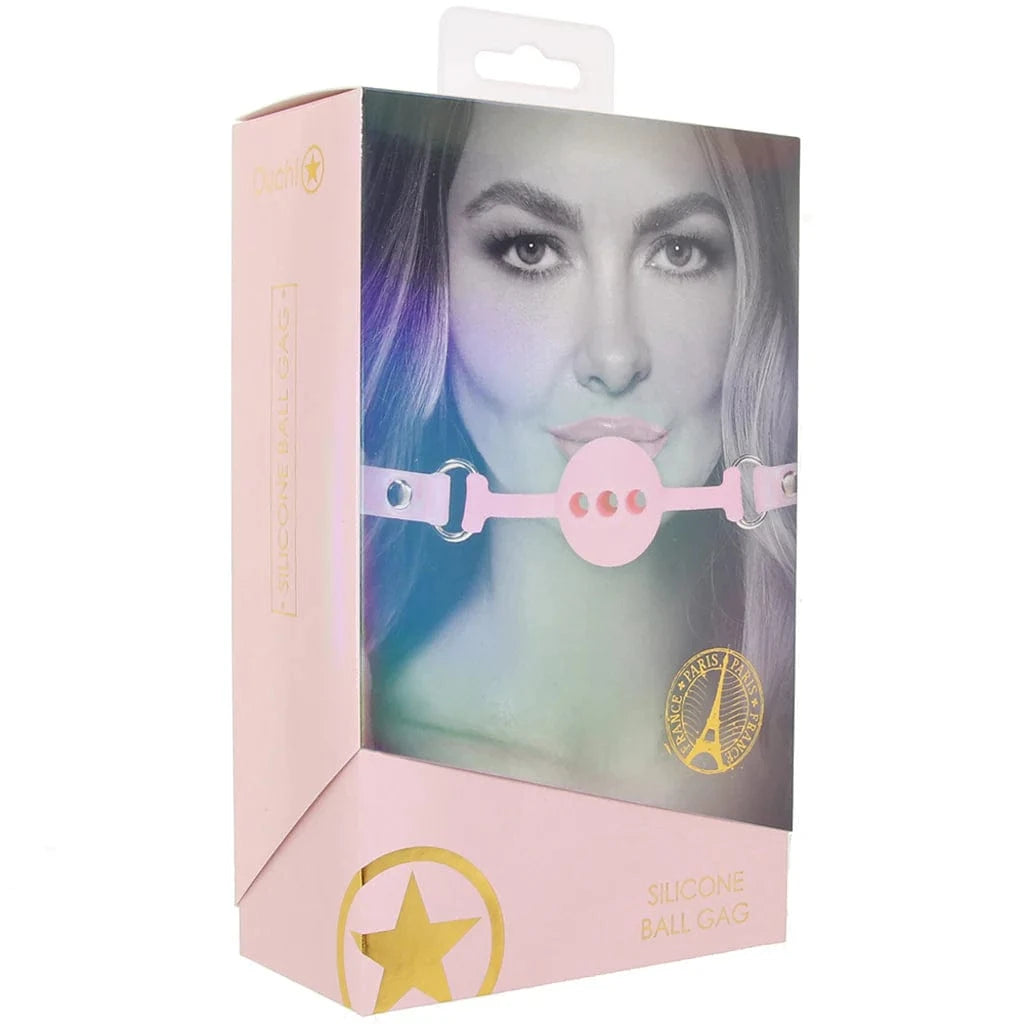 Ouch! Paris Collection Silicone Ball Gag in Pink