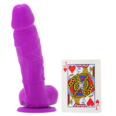 ns novelties Colour Soft 5 Inch Soft Silicone Dildo in Purple