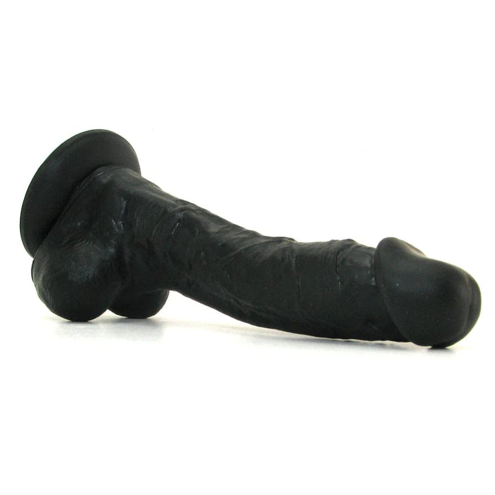 Colours Silicone Dildo in Black 5"