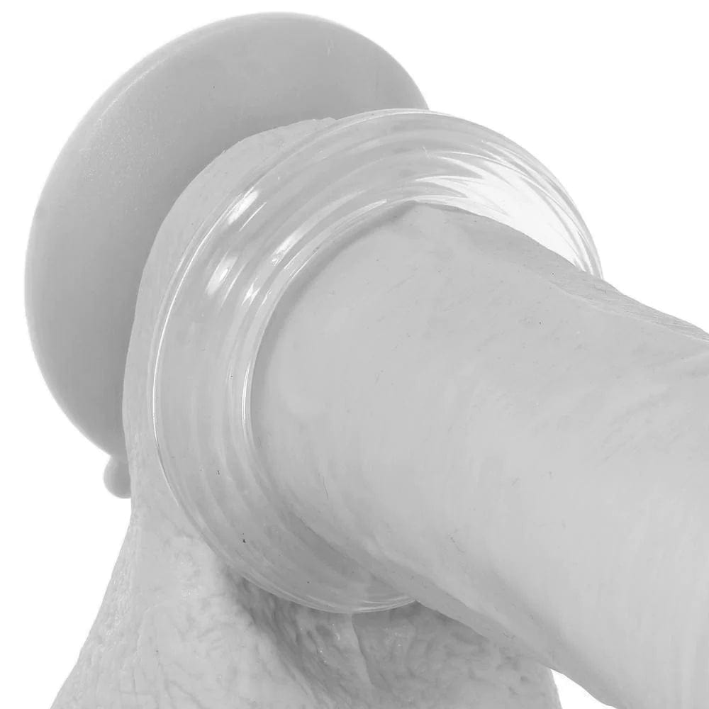 CalExotics Medium Premium Silicone Cock Ring in Clear