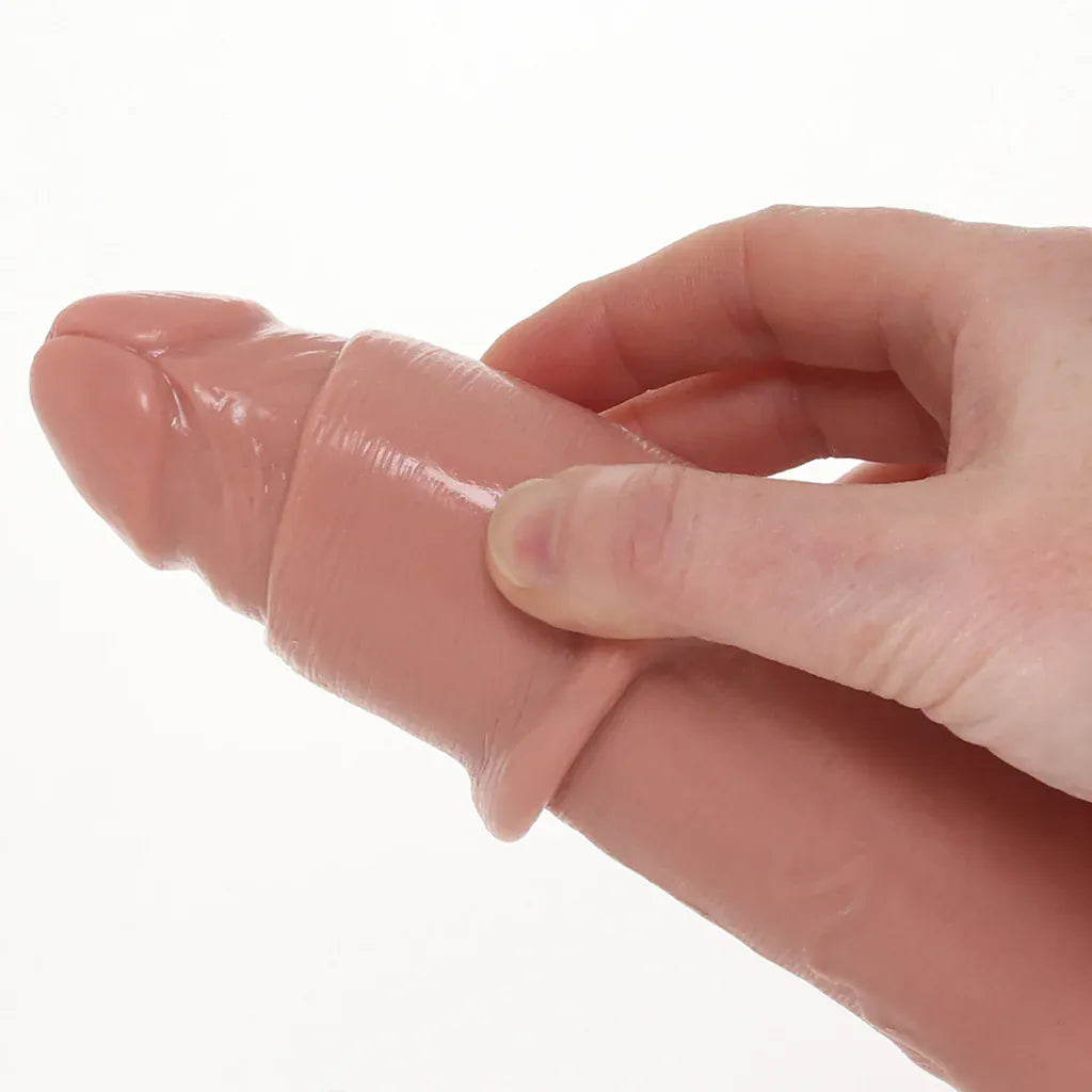 King Cock 6 Inch Slide-Skin Uncut Cock