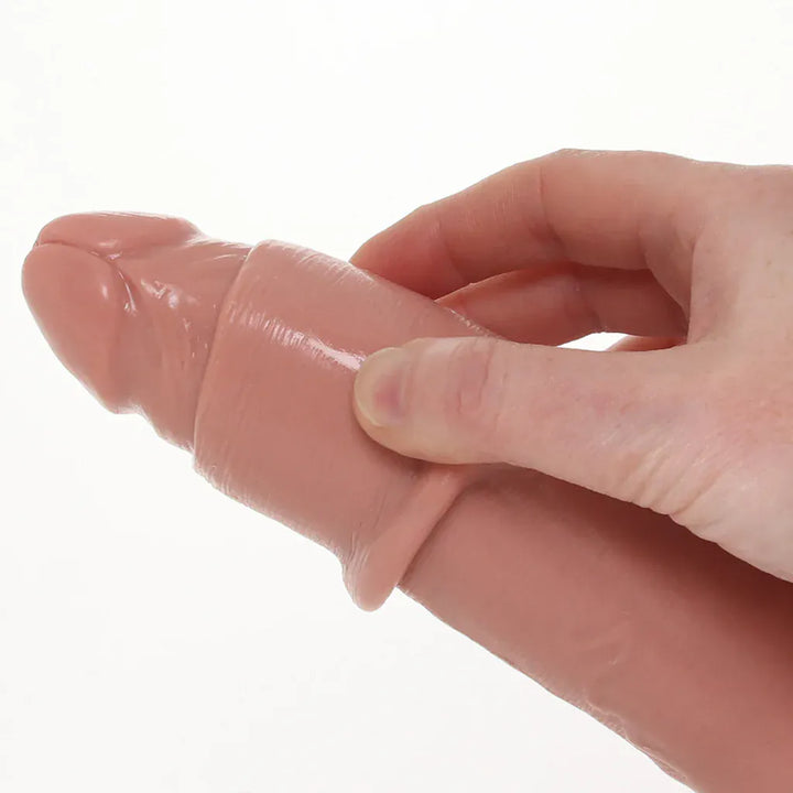 King Cock 6 Inch Slide-Skin Uncut Cock