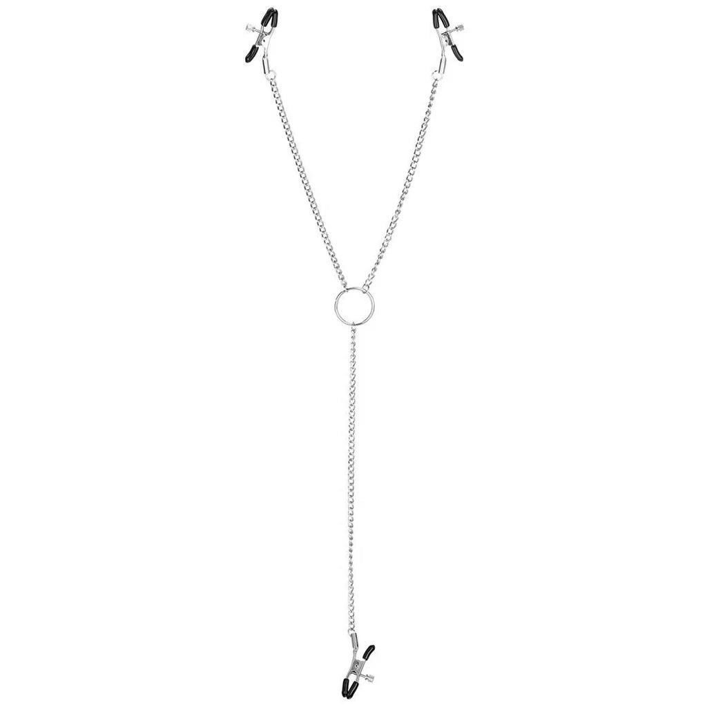 Calexotics - nipple play Triple Intimate Clamps in Silver