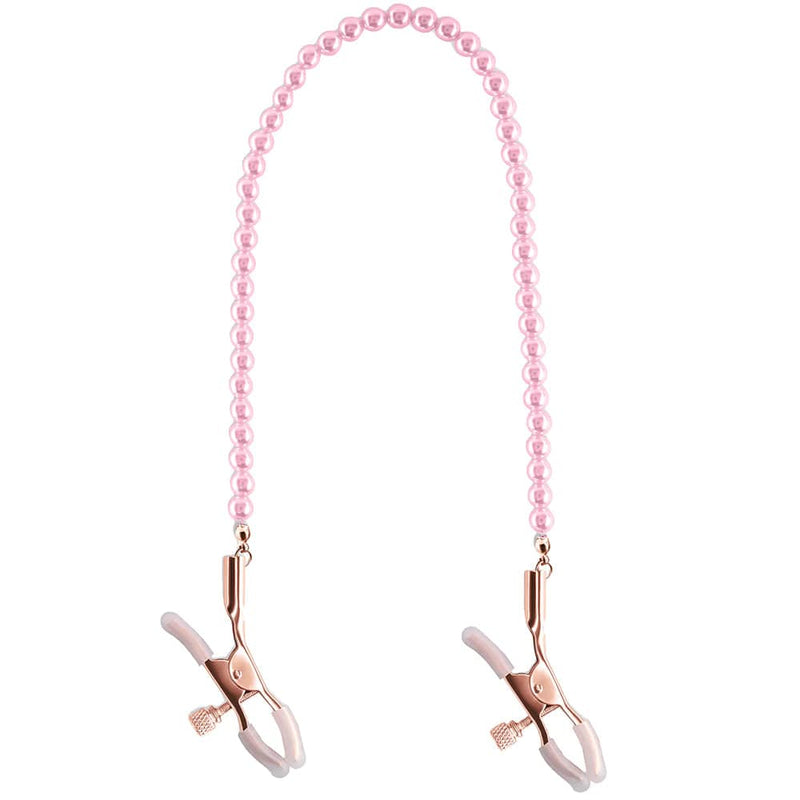 ns novelties Bound Nipple Clamps in Pink