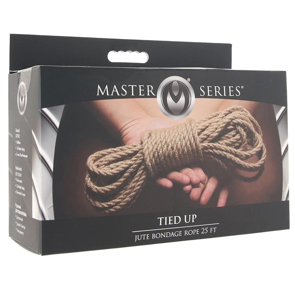 XR Brands Master Series Tied Up Jute Bondage Rope 25 Foot