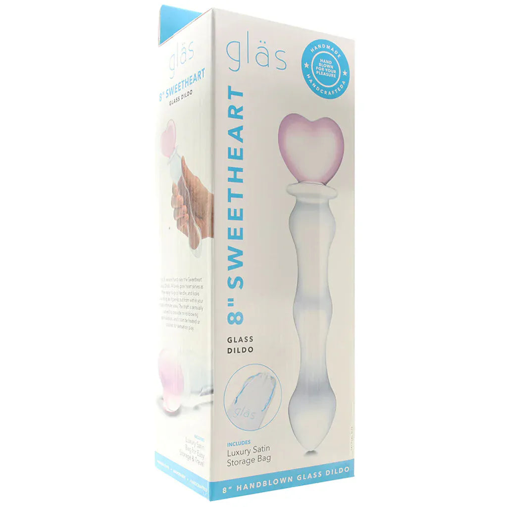Gläs - Sweetheart Glass 8" Dildo