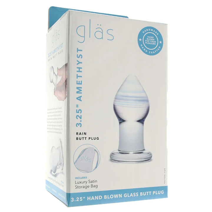 gläs Amethyst Rain Glass Plug