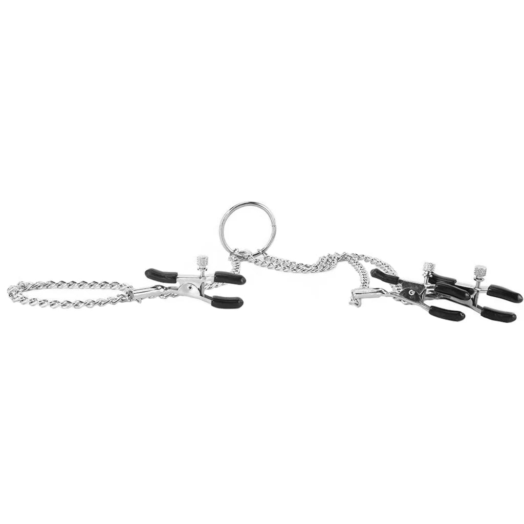 Calexotics - nipple play Triple Intimate Clamps in Silver