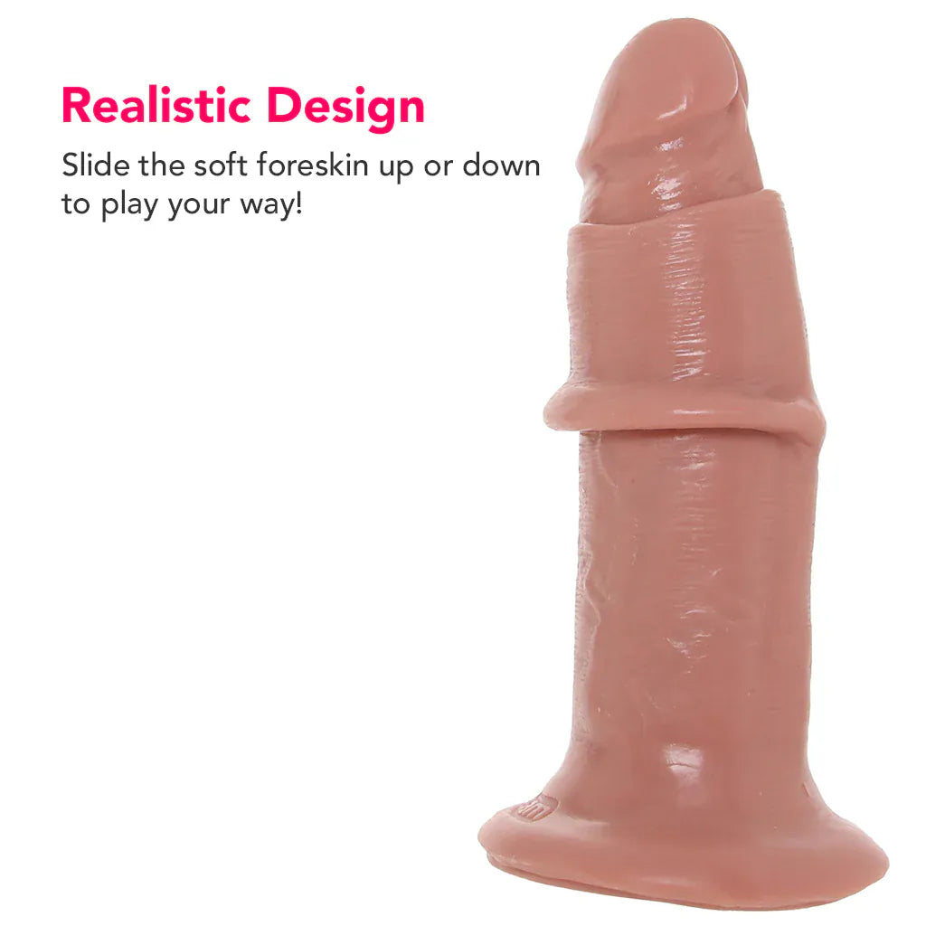 King Cock 6 Inch Slide-Skin Uncut Cock