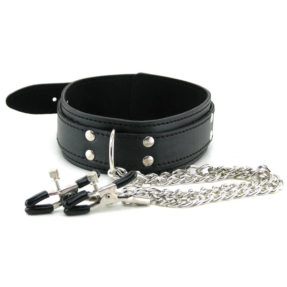 Sportsheets Collar with Nipple Clamps