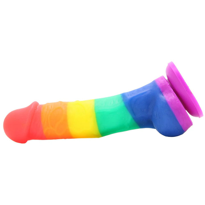 ns novelties Colours Pride Edition 5 Inch Silicone Dildo in Rainbow