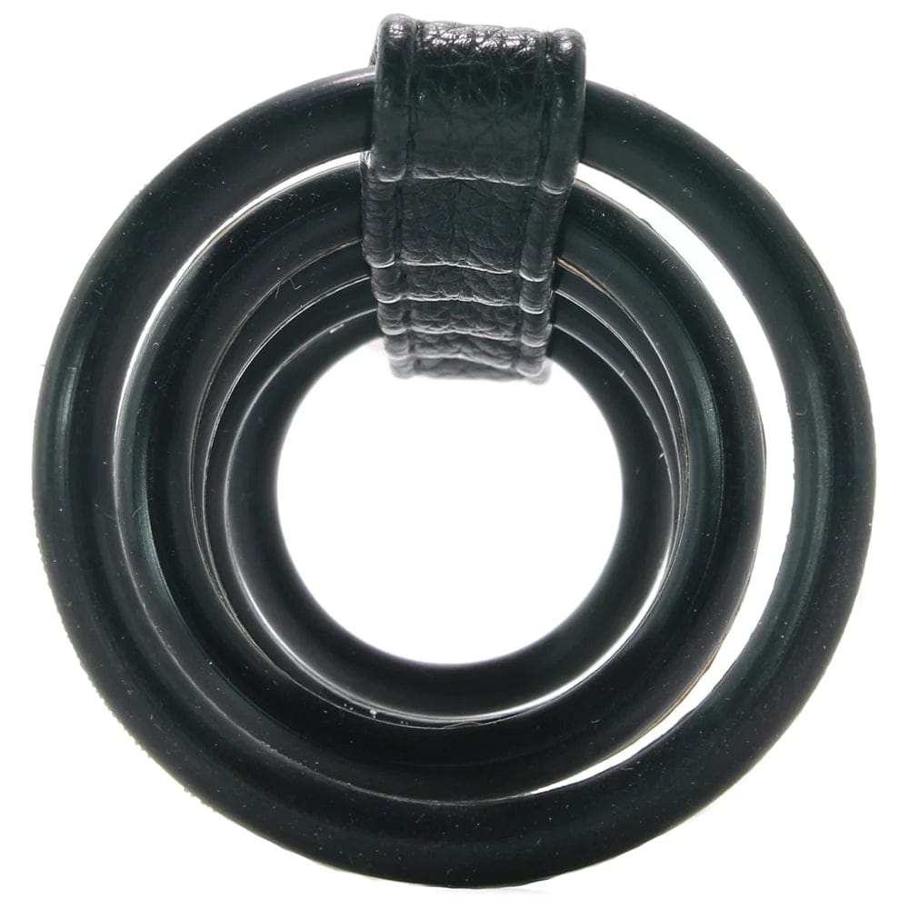 Electric Eel 5 Ring Rubber Gates of Hell Cock Cage with Lead