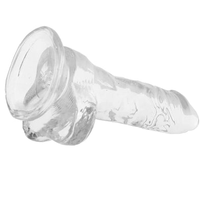 Pipedream King Cock 5 Inch Ballsy Dildo in Clear