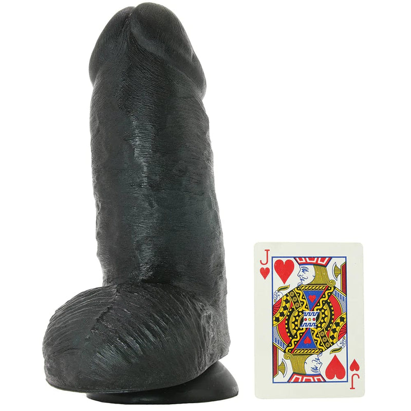 King cock - Gode potelé de 9 pouces avec boules - Chair