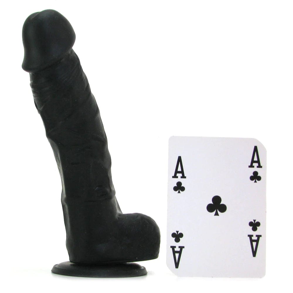 Colours Silicone Dildo in Black 5"