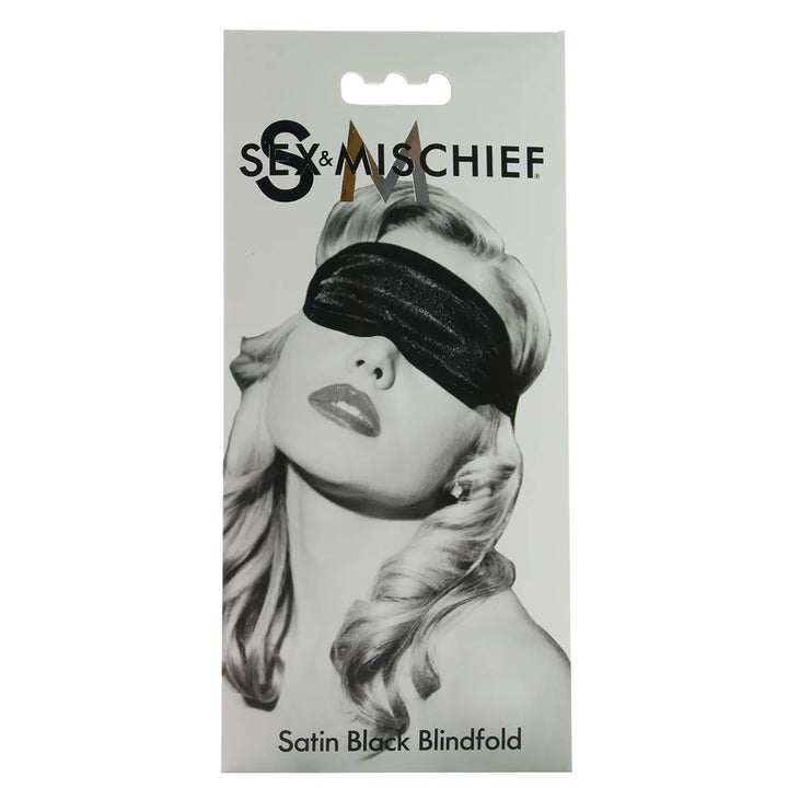 Sportsheets Sex & Mischief Satin Blindfold in Black