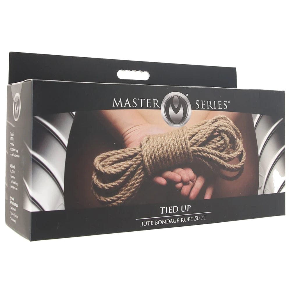 XR Brands Master Series Tied Up Jute Bondage Rope 50 Foot