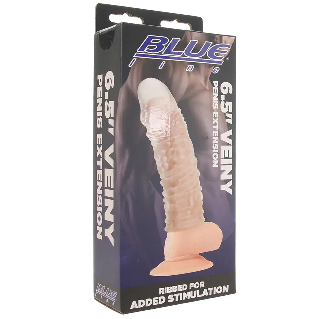 Blue Line 6.5 Inch Veiny Penis Extension Sleeve